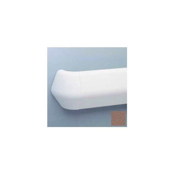 Pawling Flex-Action Triangular Handrail/Wall Guard, 5 3/8" Face, Aluminum Retainer, 12' Long, Cafe Au Lait BR-800-12-694 - main